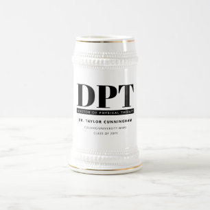 Personalized Modern DPT Doctor of Physical Therapy Beer Stein