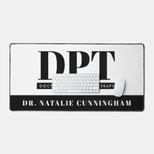 Personalized Modern DPT Doctor of Physical Therapy Desk Mat