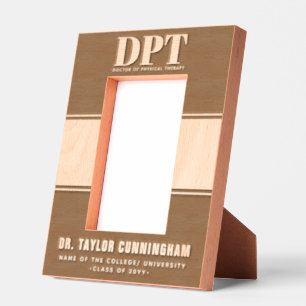 Personalized Modern DPT Doctor of Physical Therapy Etched Frames