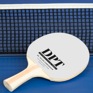 Personalized Modern DPT Doctor of Physical Therapy Ping Pong Paddle