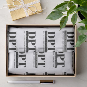 Personalized Modern DPT Doctor of Physical Therapy Tissue Paper