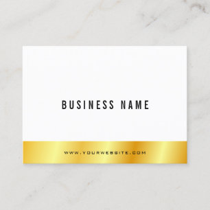 Personalized Modern Elegant Gold Look Simple Business Card