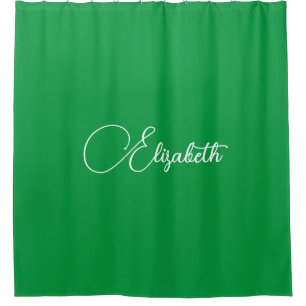 Personalized Modern Elegant Kelly Green Template