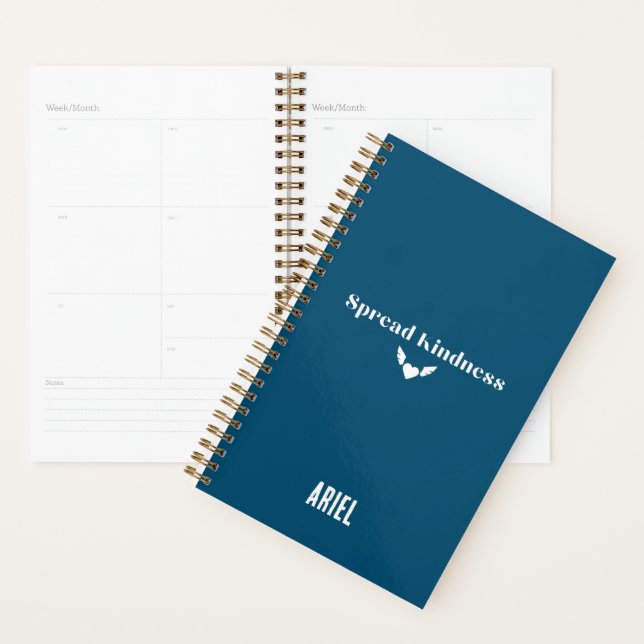 Personalized Modern Elegant Motivational  Planner (Display)