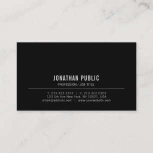 Personalized Modern Elegant Professional Template Business Card
