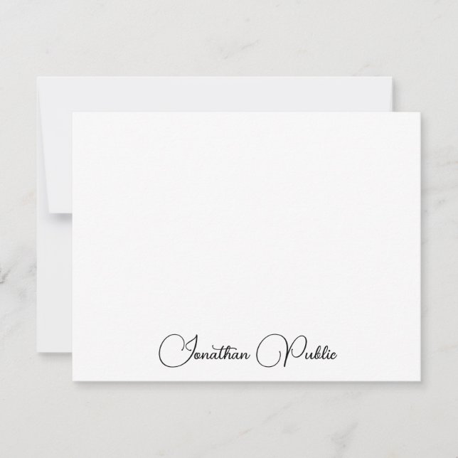 Personalized Modern Elegant Script Name Template (Front)