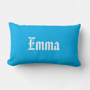 Personalized Modern Elegant Typography Name  Lumbar Pillow