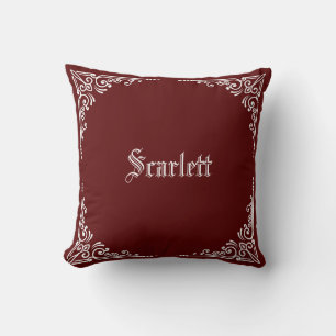 Personalized Modern Elegant Typography Name  Throw Pillow