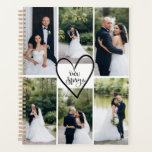 Personalized Modern Elegant Wedding Photo  Planner<br><div class="desc">Stay organized while celebrating one of life’s most special moments with this Modern Elegant Wedding Photo Planner. The customizable cover features a beautiful six-photo collage that you can personalize with your own favorite wedding memories—engagement photos, bridal portraits, proposal moments, or snapshots from your big day. Designed to be both practical...</div>