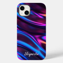 Personalized Modern Faux Iridescent w/ Name 