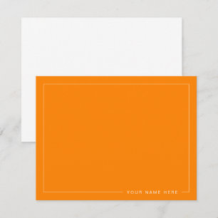 Personalized Modern Flat Note Card