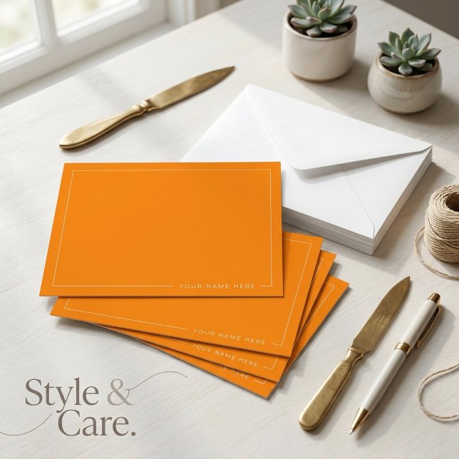 Personalized Modern Flat Note Card (Personalized Modern Flat Note Card)