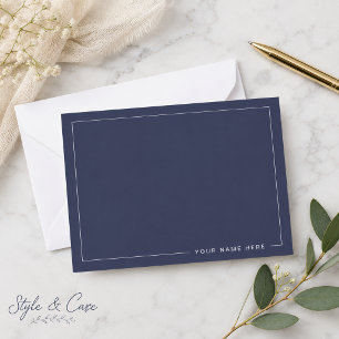 Personalized Modern Flat Note Card