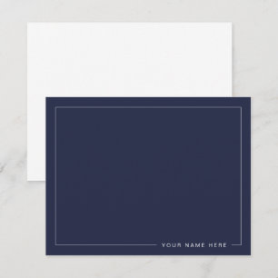 Personalized Modern Flat Note Card
