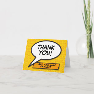 Personalized Modern Fun Speech Bubble Card