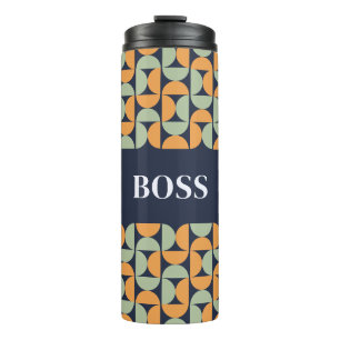 Personalized Modern Geometric Thermal Tumbler