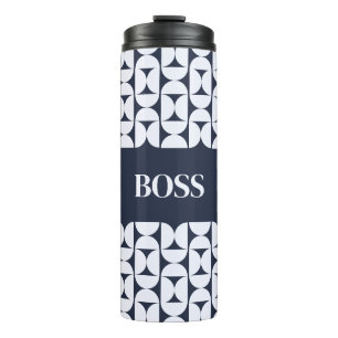 Personalized Modern Geometric Thermal Tumbler