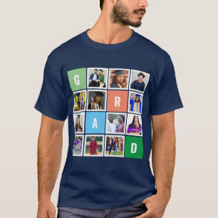 Personalized Modern Grad Photo Collage Graduation T-Shirt