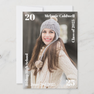 Personalized Modern Graduation Announcement