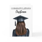 Personalized Modern Graduation Female Graduate
