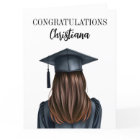 Personalized Modern Graduation Female Graduate