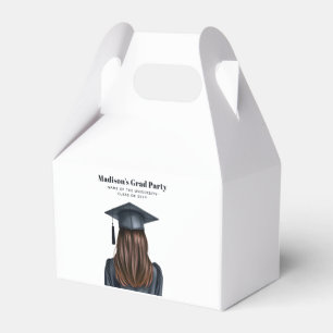 Personalized Modern Graduation Female Graduate Favor Box
