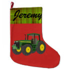 Personalized Modern Green Tractor