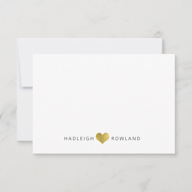 Personalized Modern Handwritten Script Name  Card (Front)