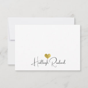 Personalized Modern Handwritten Script Name  Card