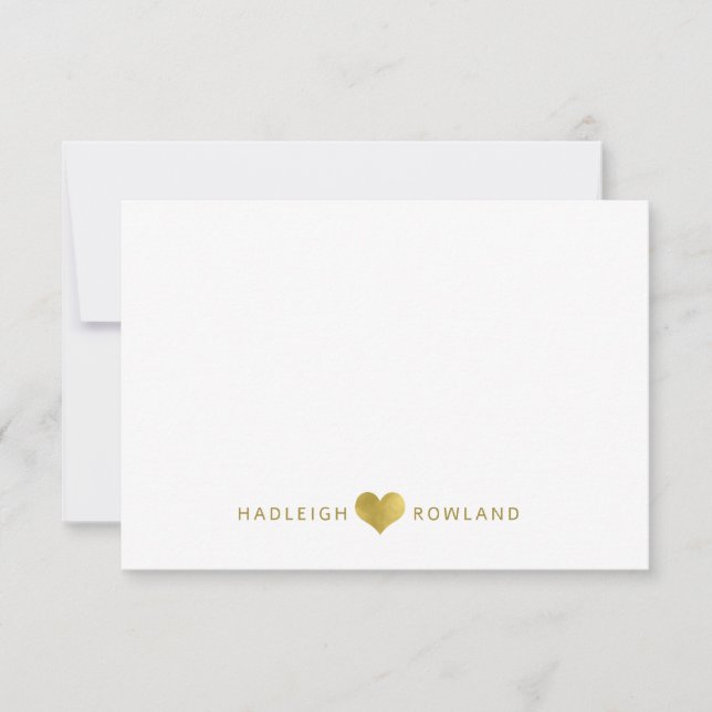 Personalized Modern Handwritten Script Name  Card (Front)