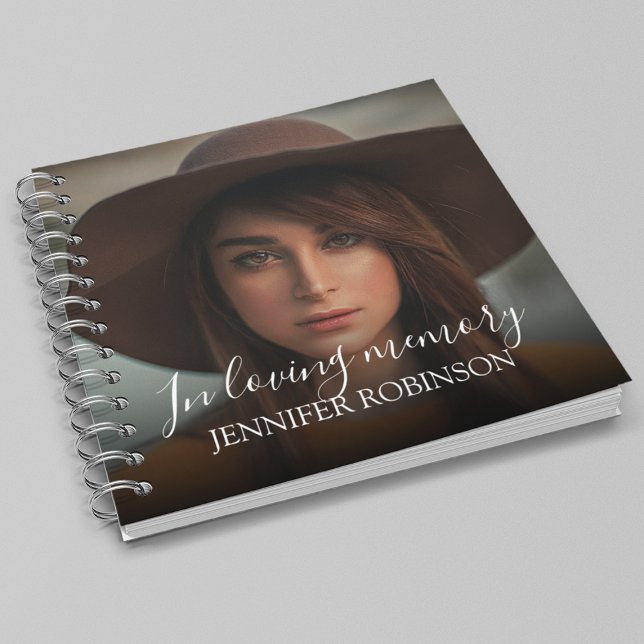 Personalized Modern In Loving memory | Memorial Notebook (Creator Uploaded)