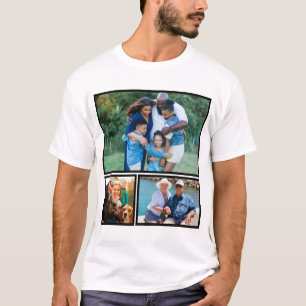 Personalized Modern Keepsake Photo Collage T-Shirt