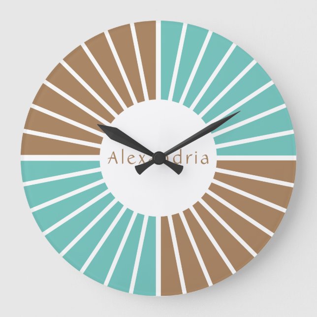 Personalized Modern  Large Clock (Front)