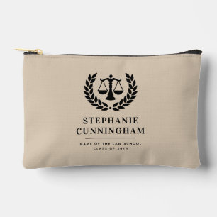 Personalized Modern Law School Graduation Accessory Pouch