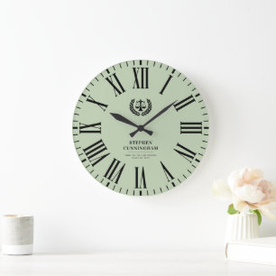 Personalized Modern Law School Graduation Large Clock