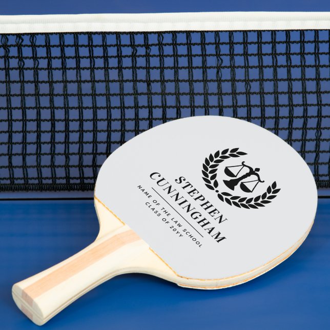 Personalized Modern Law School Graduation Ping Pong Paddle (Insitu)
