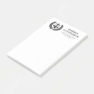 Personalized Modern Law School Graduation Post-it Notes