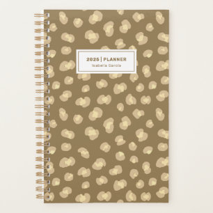 Personalized Modern Leopard Pattern Weekly Planner
