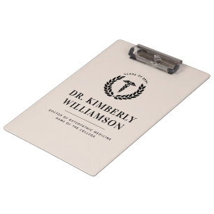 Personalized Modern Medical School Graduation Clipboard