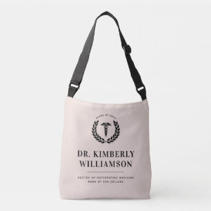 Personalized Modern Medical School Graduation Crossbody Bag