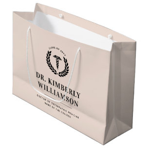 Personalized Modern Medical School Graduation Large Gift Bag