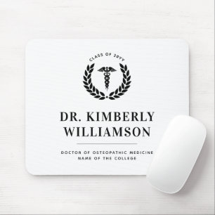 Personalized Modern Medical School Graduation Mouse Pad