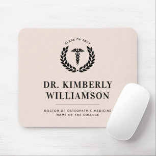 Personalized Modern Medical School Graduation Mouse Pad