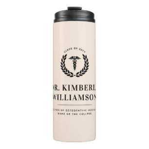 Personalized Modern Medical School Graduation Thermal Tumbler