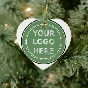 personalized Modern, Minimalist, & Elegant  Ceramic Ornament