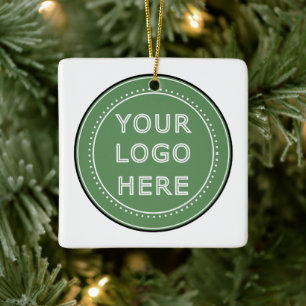 personalized Modern, Minimalist, & Elegant  Ceramic Ornament