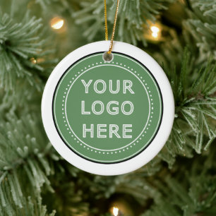 personalized Modern, Minimalist, & Elegant  Ceramic Ornament