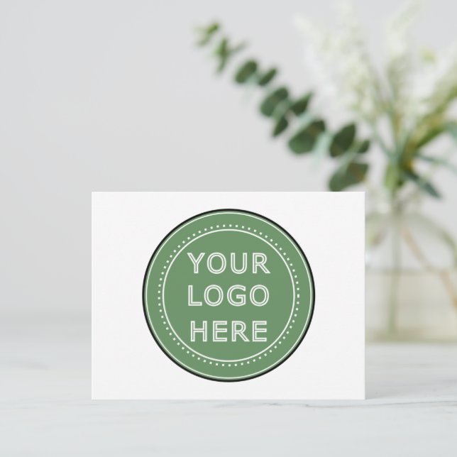 personalized Modern, Minimalist, & Elegant  Postcard (Standing Front)