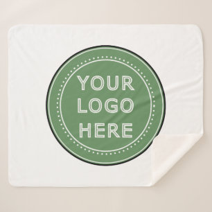 personalized Modern, Minimalist, & Elegant Sherpa Blanket