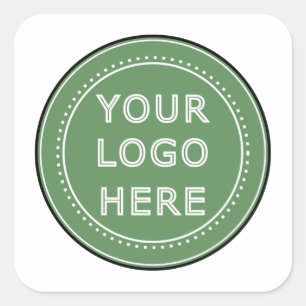 personalized Modern, Minimalist, & Elegant  Square Sticker